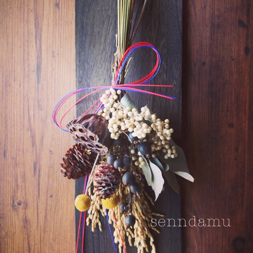 稲穂のスワッグ(しめ縄) ドライフラワー hanainorie-senndamu- 通販