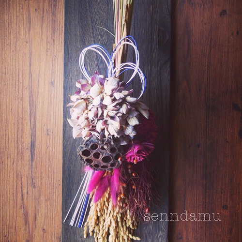 稲穂のスワッグ(しめ縄) ドライフラワー hanainorie-senndamu- 通販
