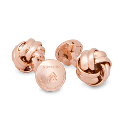 Rose Gold Knot Cufflinks 2枚目の画像