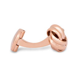 Rose Gold Knot Cufflinks 3枚目の画像