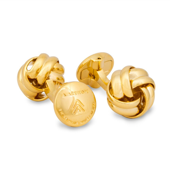 Gold Knot Cufflinks 2枚目の画像