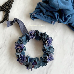 紫陽花のフリルリース【アーティフィシャルフラワー】 5枚目の画像