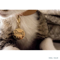Q餅浮雕系列18K金-寵物手工吊牌-愛心款 第5張的照片