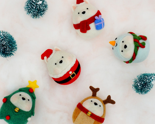 パンダちゃん クリスマスサンタ マグネット オーナメント パンダちゃん