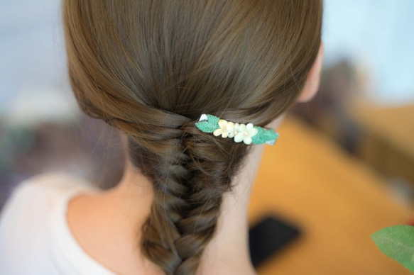 『 紫陽花のヘアクリップ 』 1枚目の画像