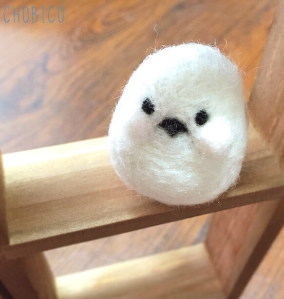受注製作】雪の妖精シマエナガさん 羊毛フェルト ちょびこ 通販