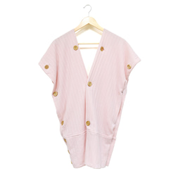 【7折】木釦針織衫 罩衫-粉色 (多變化 絹印) 第9張的照片