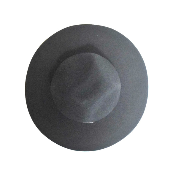 マウンテンハット（レコードワッペン）　ブラック　F　秋冬　山高帽  WATERFALL ユニセックス 5枚目の画像