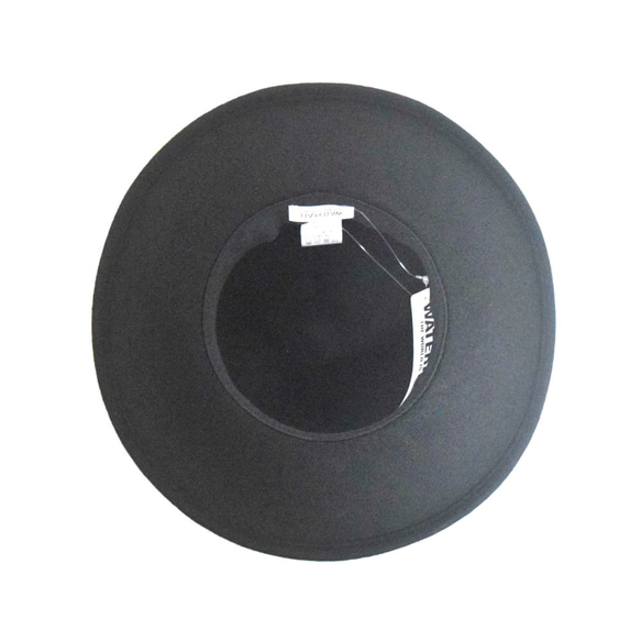 マウンテンハット（レコードワッペン）　ブラック　F　秋冬　山高帽  WATERFALL ユニセックス 6枚目の画像