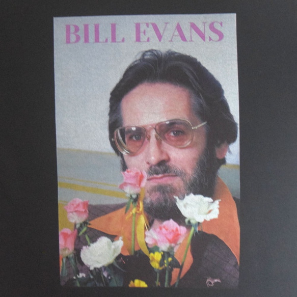 「BILL EVANS」ブラック ジャズスウェット（写真家・内山繁氏コラボ） Mサイズ　秋　WATERFALL 2枚目の画像