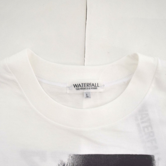 「MILES DAVIS」ver.5　ジャズTシャツ（写真家・内山繁氏コラボ）ホワイト　Sサイズ　WATERFALL 5枚目の画像