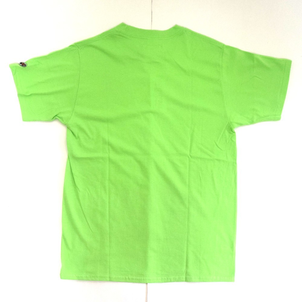 猫ツアーT「猫ベース」（レコードワッペン）　ライム　Sサイズ　夏　WATERFALLオリジナル　生産数量限定品