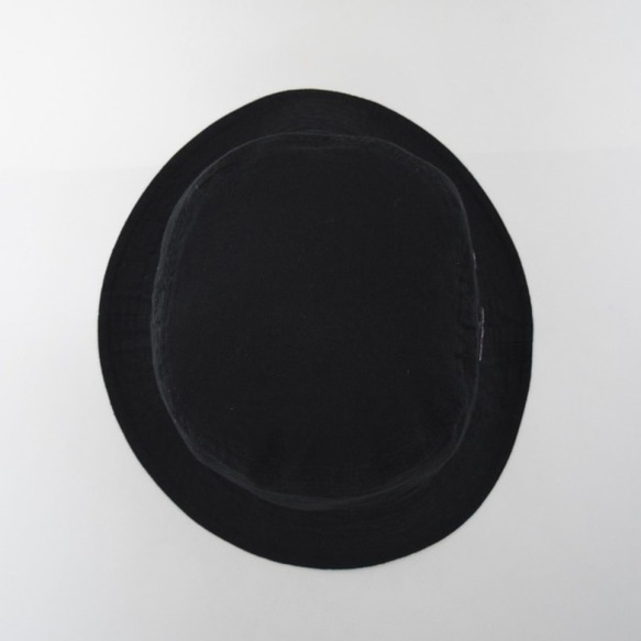 【完売しております】バケットハット（レコードワッペン）　ブラック　F　ユニセックス　WATERFALL　コラボ商品 7枚目の画像
