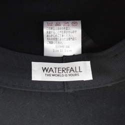 ハット（レコードワッペン）　ブラック　秋冬物　F　ユニセックス　WATERFALL　コラボ商品 6枚目の画像