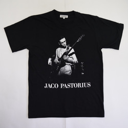 「JACO PASTORIUS」ver.3ジャズTシャツブラック　Sサイズ　WATERFALL 1枚目の画像