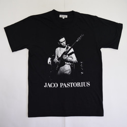 「JACO PASTORIUS」ver.3ジャズTシャツブラック　Mサイズ　WATERFALL 1枚目の画像