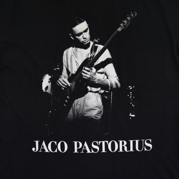 「JACO PASTORIUS」ver.3ジャズTシャツブラック　Mサイズ　WATERFALL 2枚目の画像