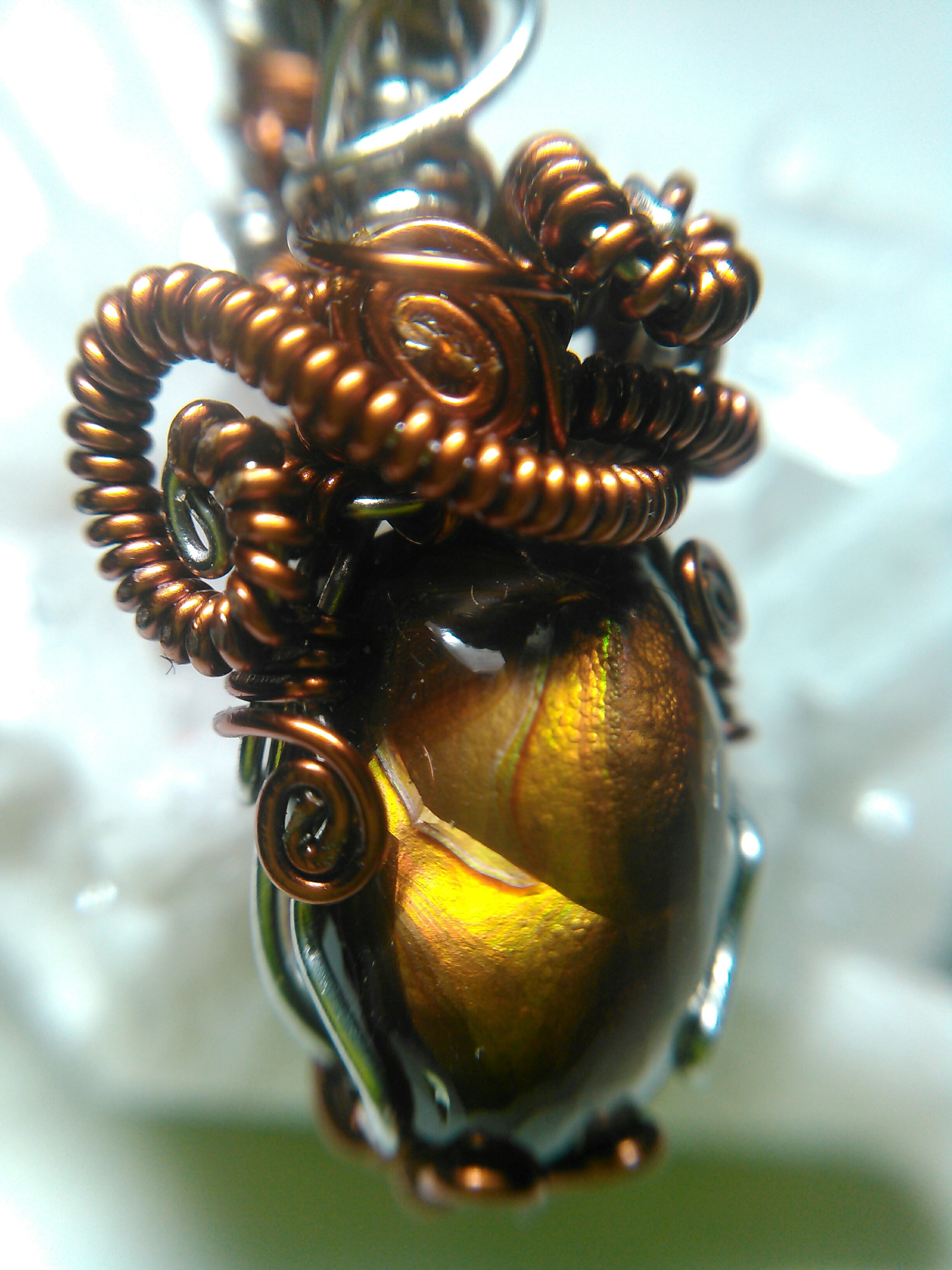 pendant ... CORAZON del fuego !