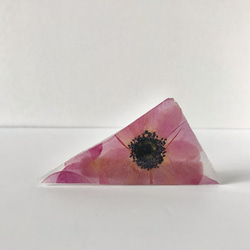 本物のお花 アネモネのヘアクリップ PINK [o] / Hairclip of an anemone 1枚目の画像