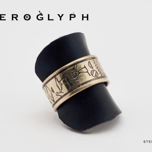 ヒエログリフリング「死者の書」 指輪・リング STEEL DROPS 通販