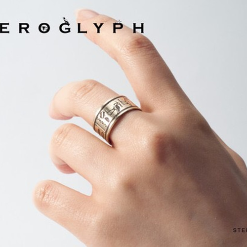 ヒエログリフリング「死者の書」 指輪・リング STEEL DROPS 通販