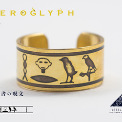 アトゥム神」ヒエログリフリング 指輪・リング STEEL DROPS 通販