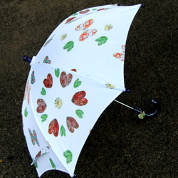 オリジナル柄の布で作った雨傘 2枚目の画像