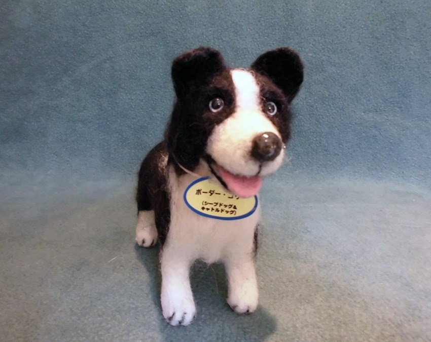 ニードルフェルトのボーダーコリー 羊毛フェルト dedeyoko 通販