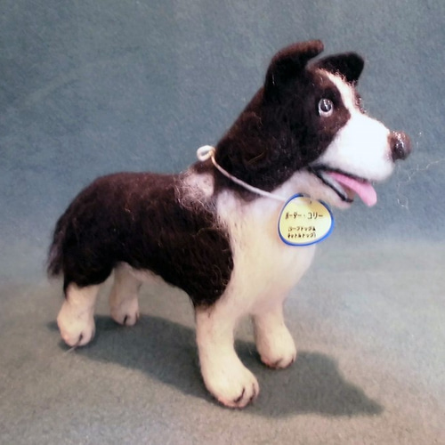 ニードルフェルトのボーダーコリー 羊毛フェルト dedeyoko 通販