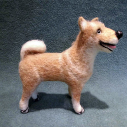 ニードルフェルトの北海道犬（アイヌ犬） 2枚目の画像