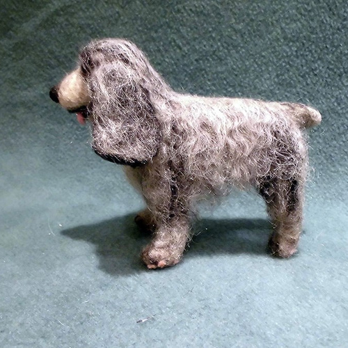 ニードルフェルトのイングリッシュ・コッカー・スパニエル 羊毛