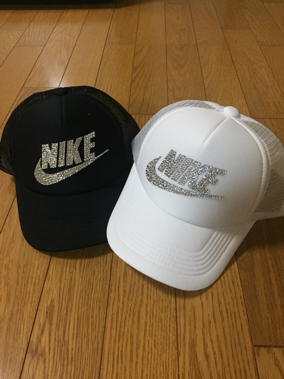 ナイキ風 高級スワロフスキーキャップ キャップ 帽子工房 通販
