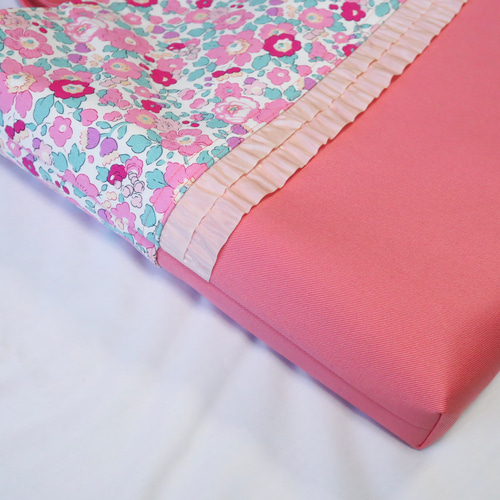 受注製作 リバティ ベッツィ 帆布 レッスンバッグ 幼稚園 保育園 絵本