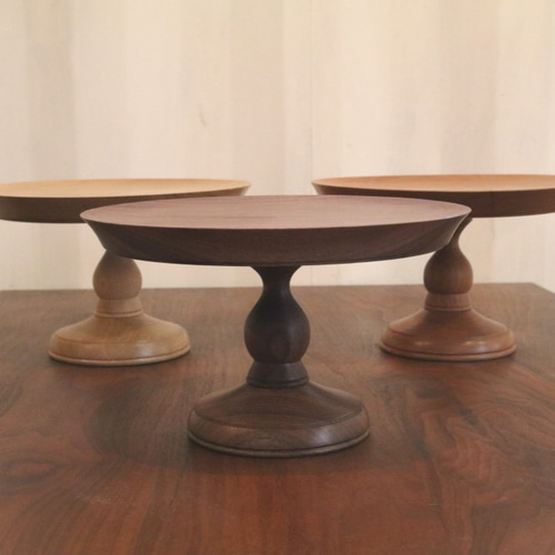 注文品　木製深皿コンポート ハンドメイド SN81他2点 コンポート皿(楢)27cm 大皿 FURNITURE STUDIO COM 通販