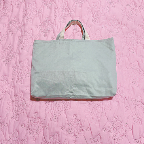 森の動物マチありキルティングレッスンバッグ『フリル北欧風 On the