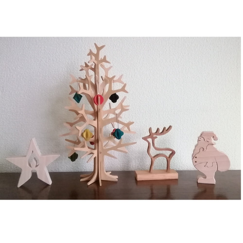 サンタ、クリスマスツリー、トナカイセット