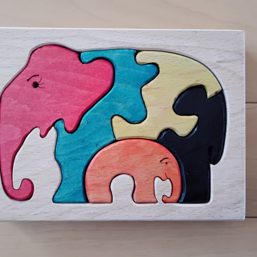 木製　ゾウ 楽天市場】[パズル 象 ゾウ 木のおもちゃ]期間限定☆特別価格