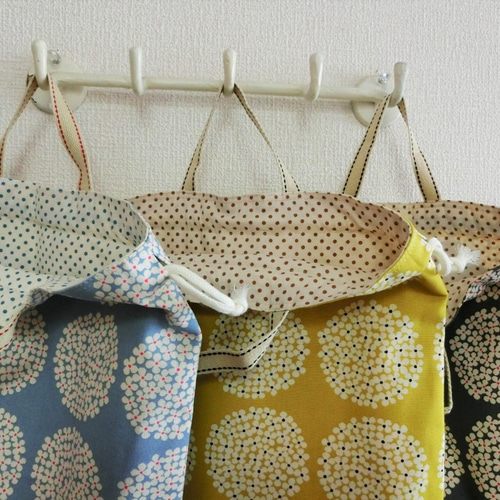 SALE 体操着袋 サークルフラワー 花柄 北欧風 【受注製作】 体操