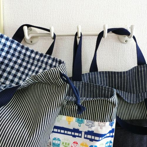 入学 入園 レッスンバック 上履き入れ ランチョンマット デニム