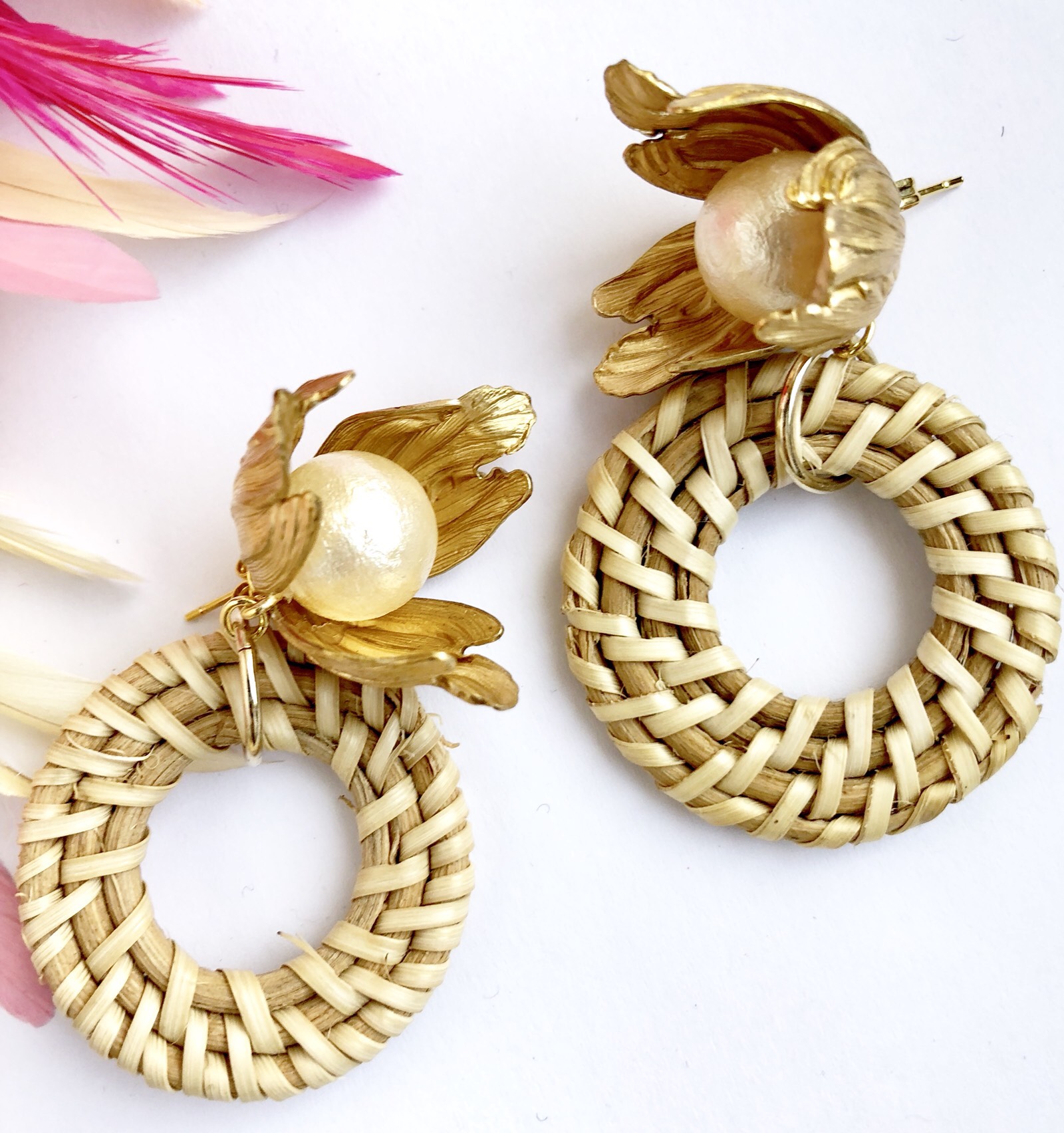 ◆送料無料◆Garden bloom circle basket