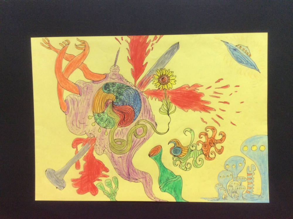 抽象画　絵画　作品名　おおいなるもの