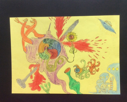 原画　絵画　抽象画　アクリル画　現代アート　一点物　肉筆画　妖怪　物の怪 Amazon.co.jp: 原画 一点物 絵画 抽象画 肉筆 アクリル画 現代