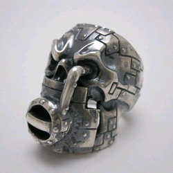Gremlin Skull Robot " Contain " Ring R-35 3枚目の画像