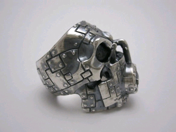 Gremlin Skull Robot " Contain " Ring R-35 4枚目の画像