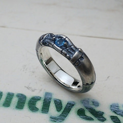 銀925 Promise Ring 無極機械環☆ RhR-6 第3張的照片