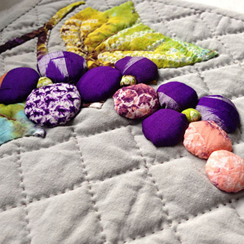 wonderful world ワンダフルワールド くすみ紫 透かしパッチワーク