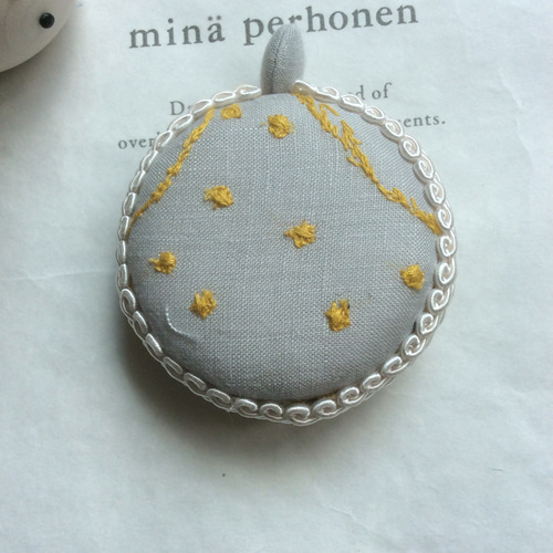 リネン様ミナペルホネン✿ハンドメイドマカロンメジャー150㎝✿forest  