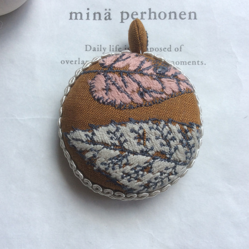 リネン様ミナペルホネン✿ハンドメイドマカロンメジャー150㎝✿forest  