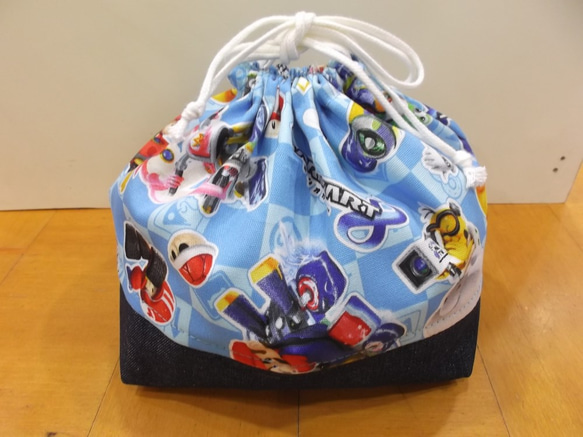 茉白様 巾着袋 お弁当袋 ハンドメイド マリオカート柄 お弁当袋 巾着 きんちゃく 雑貨・その他 やまちゃん