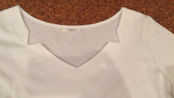 スーピマコットン　カッティングロングTシャツ 5枚目の画像